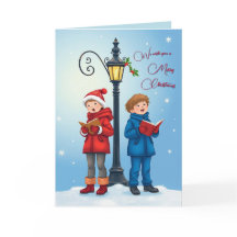 Wij wensen u een vrolijk gevouwen Wenskaart met ke