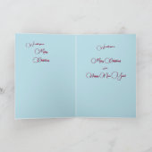 Wij wensen u een vrolijk gevouwen Wenskaart met ke Kaart (Binnen)