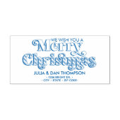 Wij wensen u een vrolijk kerstcadeau op maat  zelfinktende stempel (Design)