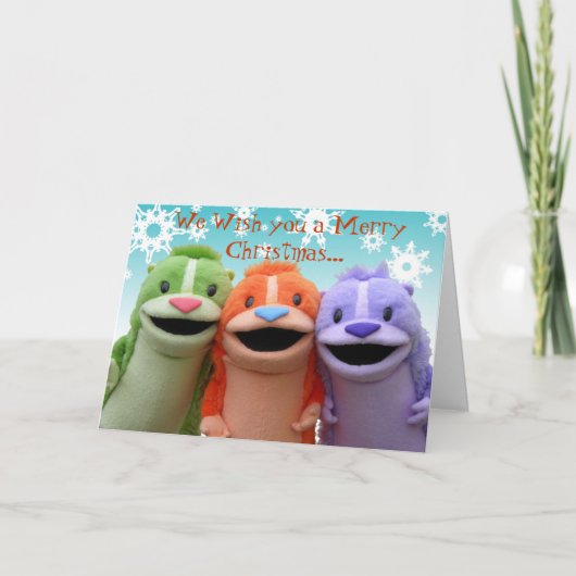 Wij wensen u een vrolijk kerstfeest... feestdagen kaart (Voorkant)