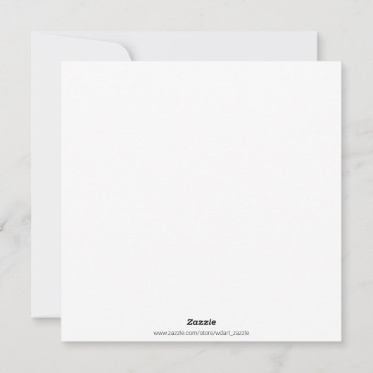 "Wij wensen u een vrolijk kerstfeest" Feestdagenkaart (Achterkant)