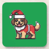 Wij wensen u een vrolijk kerstfeest met schattige  bier onderzetter (Voorkant)