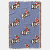 Wij wensen u een vrolijk kerstfeest met schattige  deken (Voorkant Verticaal)