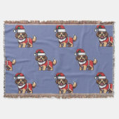 Wij wensen u een vrolijk kerstfeest met schattige  deken (Voorkant)