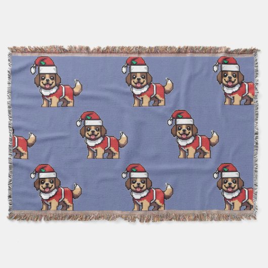 Wij wensen u een vrolijk kerstfeest met schattige  deken (Voorkant)