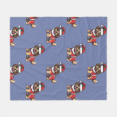 Wij wensen u een vrolijk kerstfeest met schattige  fleece deken (Voorkant (Horizontaal))