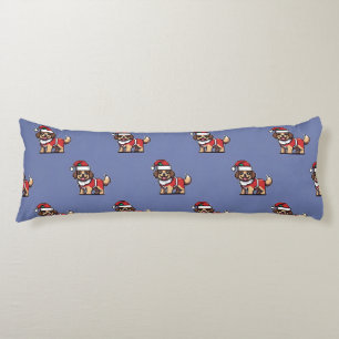 Wij wensen u een vrolijk kerstfeest met schattige lichaamskussen