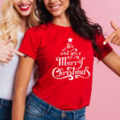 Wij wensen u een Vrolijk kerstfeest Red Women's T-shirt