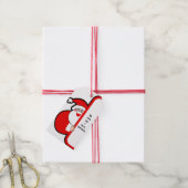 Wij wensen u een vrolijk kerstfeest, Santa Gift La Cadeaulabel (Met Touw)