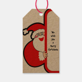 Wij wensen u een vrolijk kerstfeest, Santa Gift La Cadeaulabel
