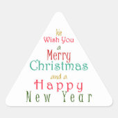 "Wij wensen u een vrolijk kerstfeest" Sticker (Voorkant)