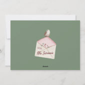 Wij wensen u een vrolijk kerstfeest Waterverf Feestdagenkaart (Achterkant)