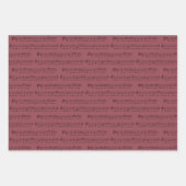 Wij wensen u een vrolijk kerstlied inpakpapier vel (Voorkant 2)