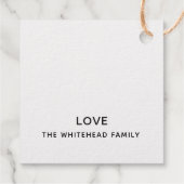 Wij wensen u een vrolijk kerstscript goud bedankjes labels (Achterkant)