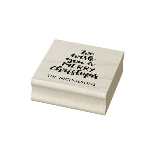 Wij wensen u een vrolijk kerstscript rubberstempel (Stempel)