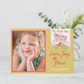 Wij wensen u een Vrolijke Kaart van de Foto van de (Staand voorkant)