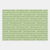 Wij wensen u een vrolijke kerst heldere musical inpakpapier vel (Voorkant 3)