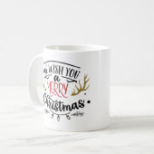 Wij wensen u een vrolijke kerst koffie Mok – Class (Voorkant links)