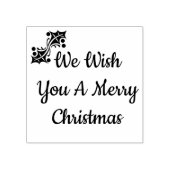 Wij wensen u een vrolijke kerst rubberen stempel (Afrduk)