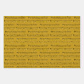 Wij wensen u een vrolijke kerst traditionele music inpakpapier vel (Voorkant 3)