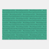 Wij wensen u een vrolijke kerst traditionele music inpakpapier vel (Voorkant)