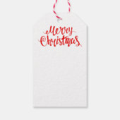 Wij wensen u een vrolijke kerstboom groeten cadeaulabel (Achterkant)