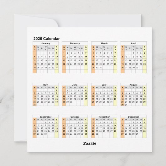 Wij wensen u een vrolijke kerstkalender feestdagenkaart (Achterkant)