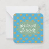 Wij wensen u het allerbeste: notitiekaartje (Voorkant)