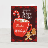 Wij wensen u veel succes met de feestdagen kerst kaart (Voorkant)