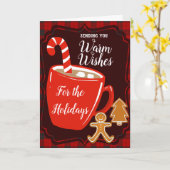 Wij wensen u veel succes met de feestdagen kerst kaart (Gele Bloem)