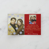 Wij wensen u Vrolijke Kerstmis Feestdagen Kaart (Binnen)