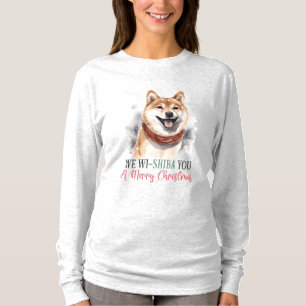 Wij Wi-Shiba u een vrolijk kerstfeest T-shirt