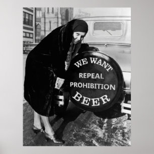 WIJ WILLEN BEER - VERBODSBUMPER AD POSTER