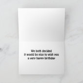 WIJ WILLEN BEIDE "JULLIE" EEN ZEER HUIDIGE "BIRTHD KAART (Binnen)