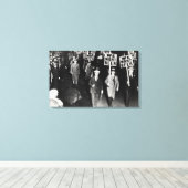 Wij willen Bier Prohibition Canvas Print (Insitu (Houten vloer))