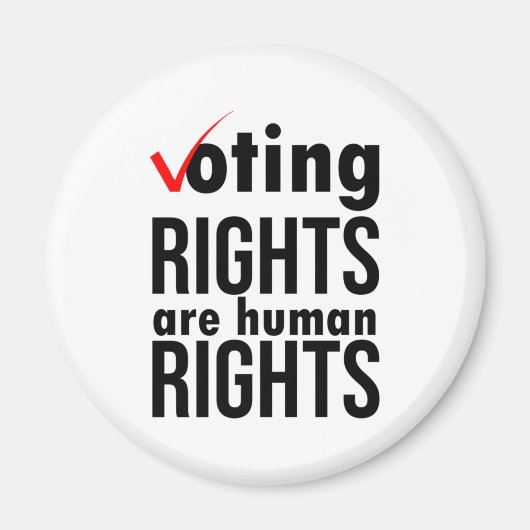 Wij willen dat de stemrechten de mensenrechten cen magneet (Voorkant)