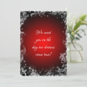 Wij willen jou, Dromen komen uit op trouwuitnodigi Kaart (Staand voorkant)