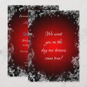 Wij willen jou, Dromen komen uit op trouwuitnodigi Kaart (Voorkant / Achterkant)
