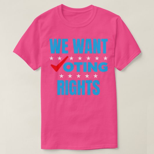 Wij willen stemrecht 1 t-shirt (Design voorkant)