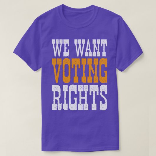 Wij willen stemrecht t-shirt (Design voorkant)