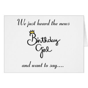 WIJ WILLEN U EEN **HAPPY BIRTHDAY** DE GROEP