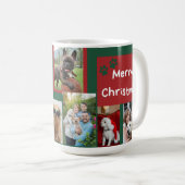 Wij Woof You Merry Christmas Family Pet Foto schat Koffiemok (Voorkant rechts)