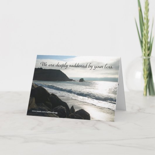 Wij worden diep bedroeft, de Kaart van de (Voorkant)