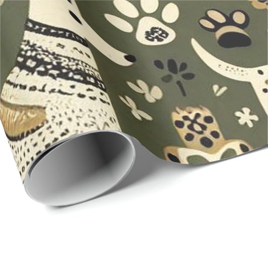 Wij woven de Feestdagen! Cadeaupapier (Rol Hoek)