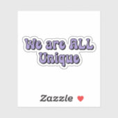 Wij zijn ALLEN Unieke Paarse Neurodiversity Sticke Sticker (Vel)