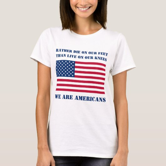 Wij zijn Amerikanen (licht) T-Shirt (Voorkant)