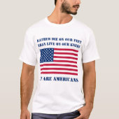 Wij zijn Amerikanen (licht) T-Shirt (Voorkant)