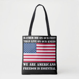 Wij zijn Amerikanen (zwart) Tas