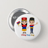Wij zijn Armeens Ronde Button 5,7 Cm (Voorkant /achterkant)