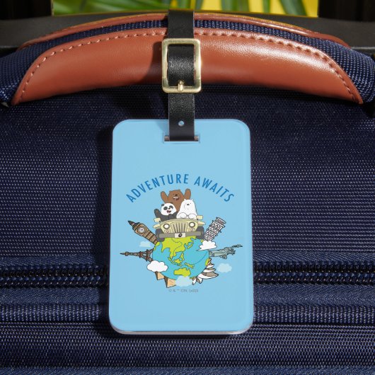 Wij zijn Beren - avontuurlijk wachten Bagagelabel (Voorkant Insitu 2)